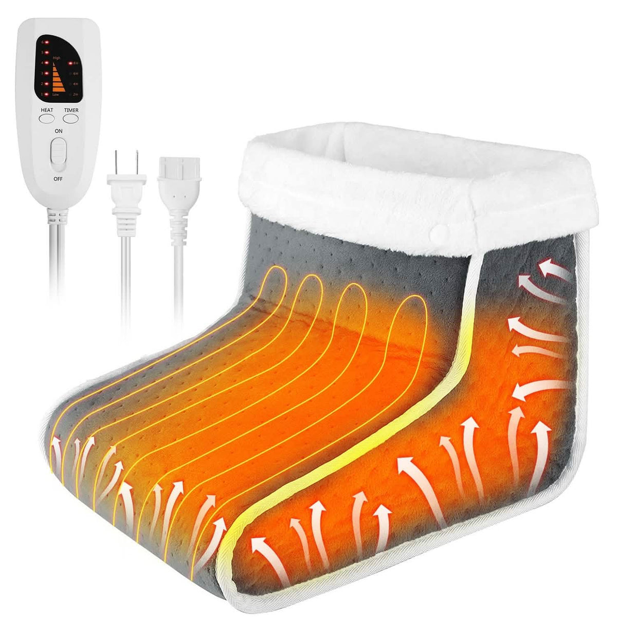 Electric Heated Foot Warmer with 6 Level Heating 4 Level Timing - A-1 Thread Vault