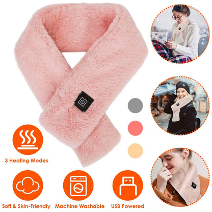 Electric Heated Scarf USB Heating Neck Shawl Soft Warm Scarves with 3 Heating Modes - A-1 Thread Vault