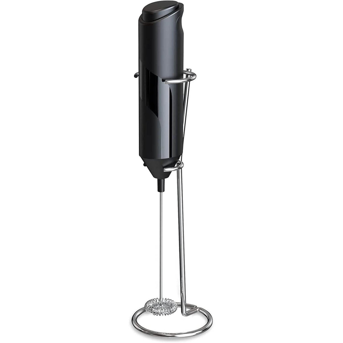 Electric Milk Frother Handheld with Stainless Steel Stand - A-1 Thread Vault
