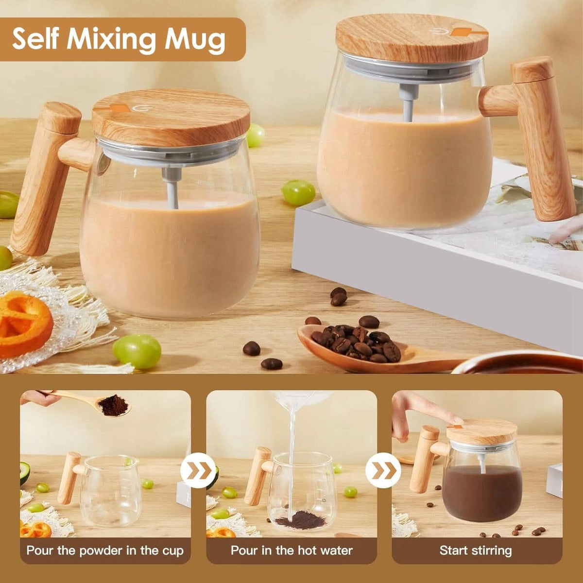 Electric Mixing Mug 400ML High Speed Mixing Cup - A-1 Thread Vault