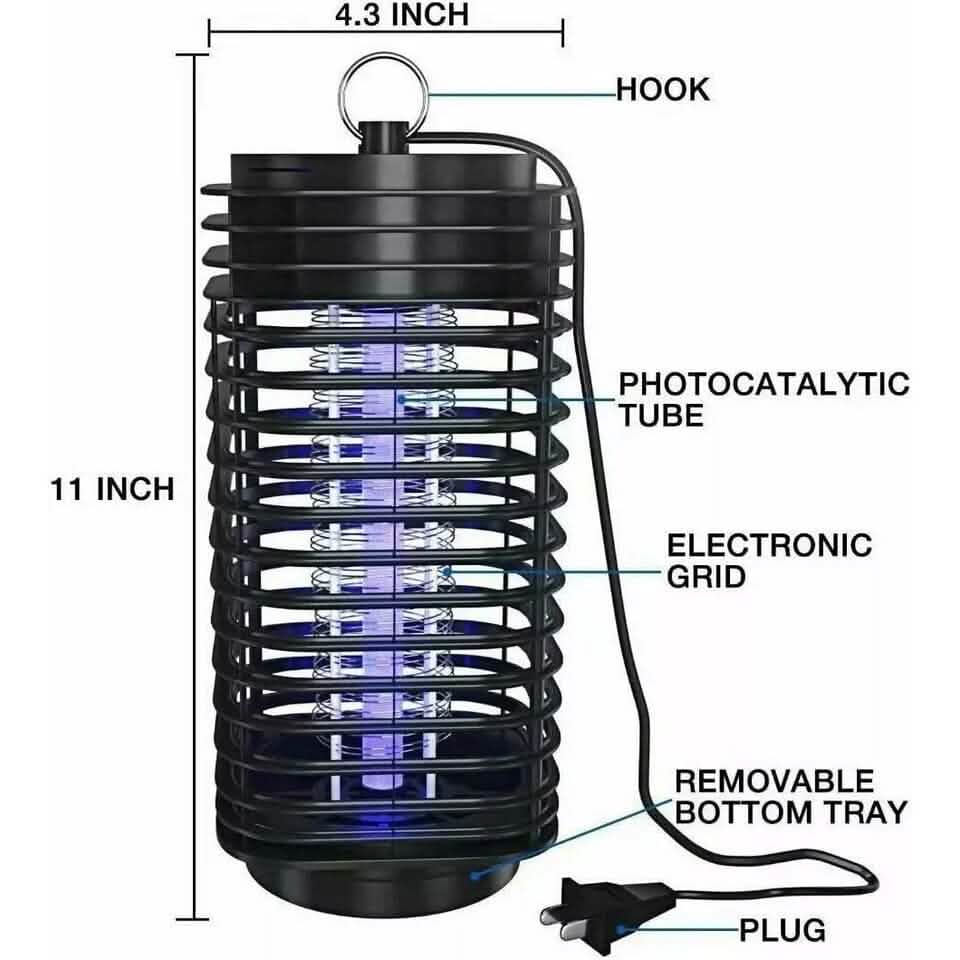 Electric Mosquito Insect Killer Zapper LED Light Fly Bug Trap Pest Control Lamp - A-1 Thread Vault