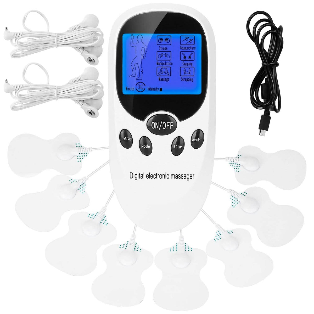 Electric Muscle Stimulator with Electrode Pads Wires - A-1 Thread Vault