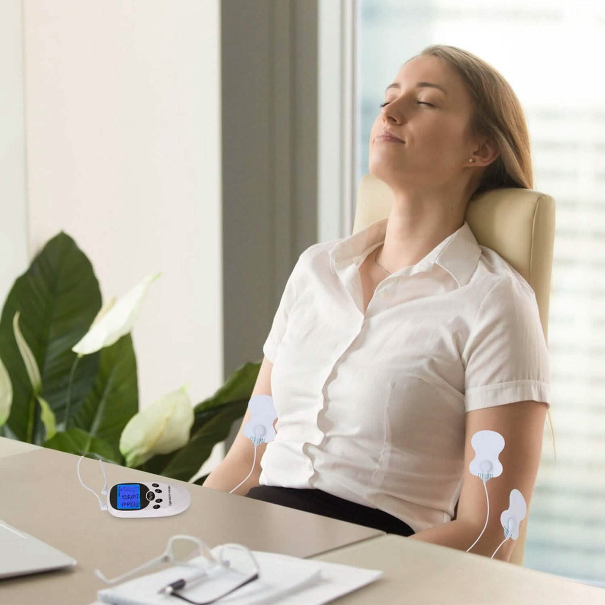 Electric Muscle Stimulator with Electrode Pads Wires - A-1 Thread Vault