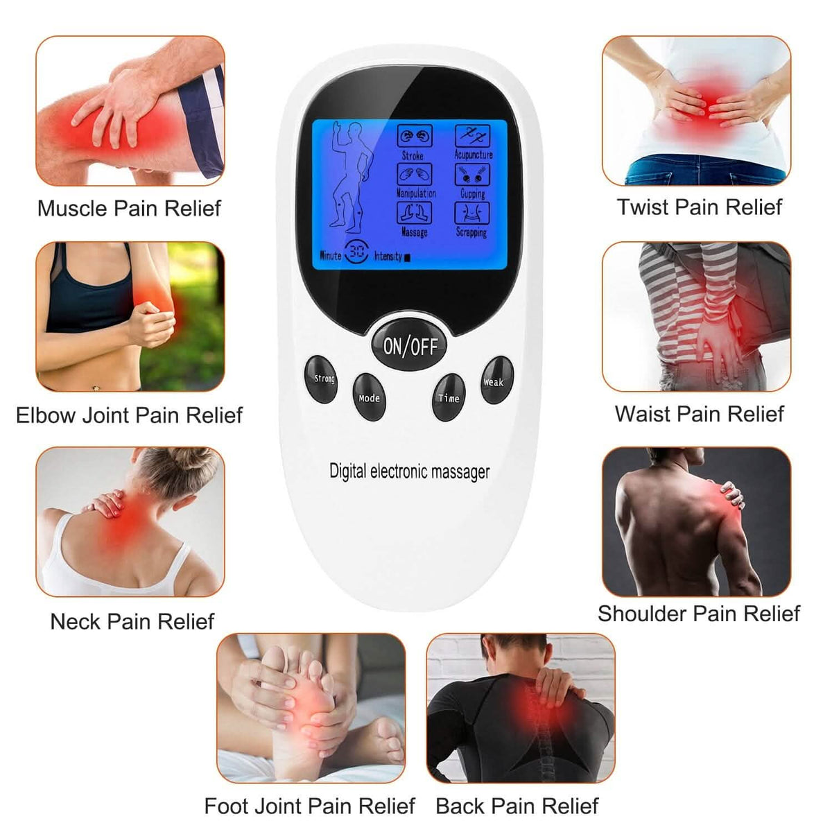 Electric Muscle Stimulator with Electrode Pads Wires - A-1 Thread Vault