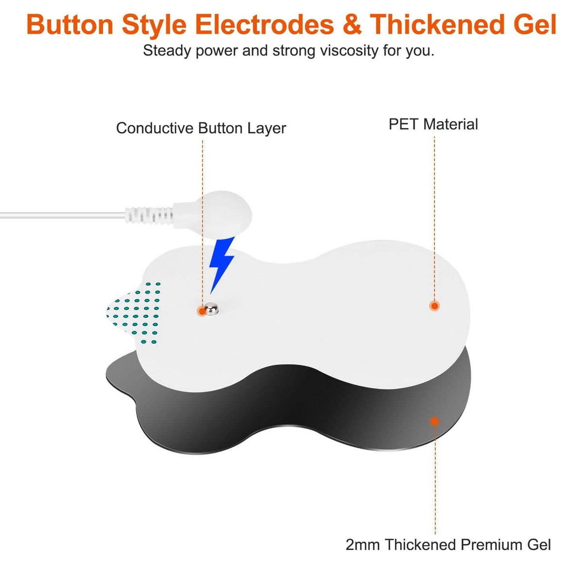 Electric Muscle Stimulator with Electrode Pads Wires - A-1 Thread Vault