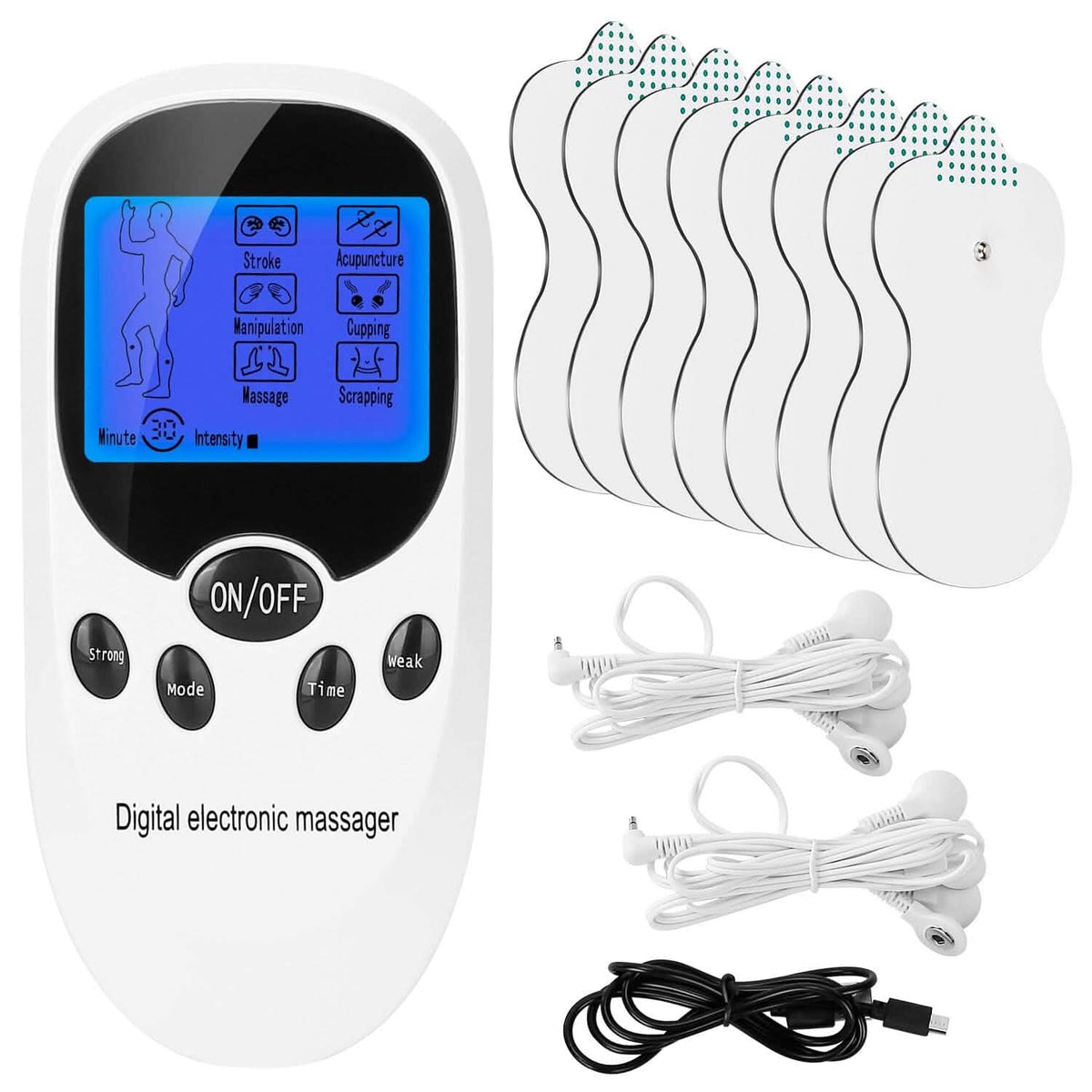 Electric Muscle Stimulator with Electrode Pads Wires - A-1 Thread Vault
