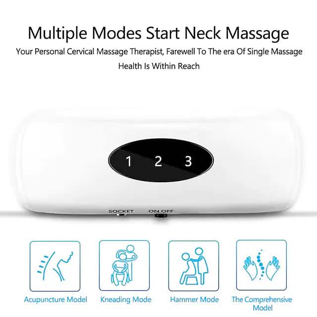 Electric Neck Massager and Pulse Back 6 Modes Power Control - A-1 Thread Vault