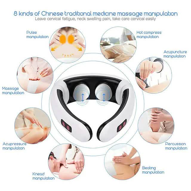 Electric Neck Massager and Pulse Back 6 Modes Power Control - A-1 Thread Vault