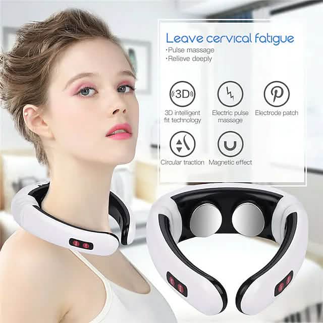 Electric Neck Massager and Pulse Back 6 Modes Power Control - A-1 Thread Vault