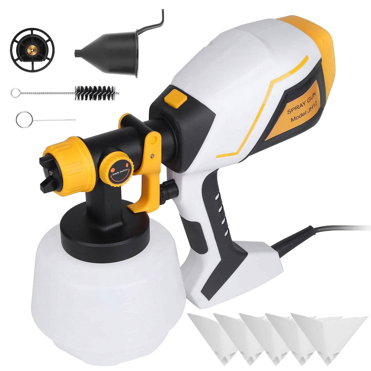 Electric Paint Sprayer HVLP with Different Spray Patterns 1200ML Detachable Container - A-1 Thread Vault
