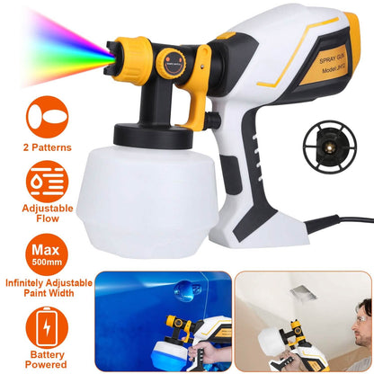 Electric Paint Sprayer HVLP with Different Spray Patterns 1200ML Detachable Container - A-1 Thread Vault