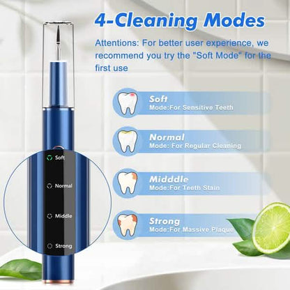 Electric Plaque Remover for Teeth, Rechargeable Teeth Cleaning Kit with 4 Modes - A-1 Thread Vault