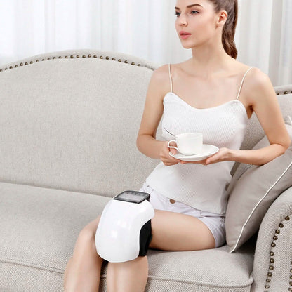 Electric Rechargeable Knee Massager Infrared Heat Pain Relief Therapy - A-1 Thread Vault
