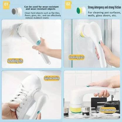 Electric Spin Scrubber for Bathtub, Kitchen, Dish, Sink, Tub and Tile - A-1 Thread Vault