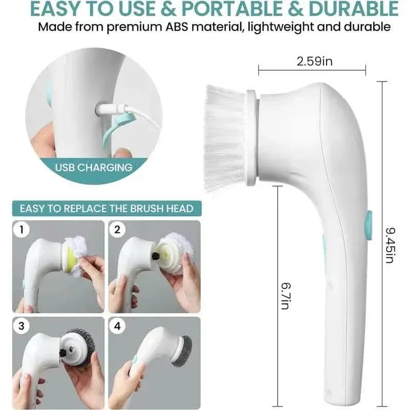 Electric Spin Scrubber for Bathtub, Kitchen, Dish, Sink, Tub and Tile - A-1 Thread Vault