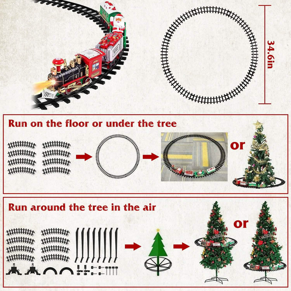 Electric Train Christmas Kid Toy Set - A-1 Thread Vault