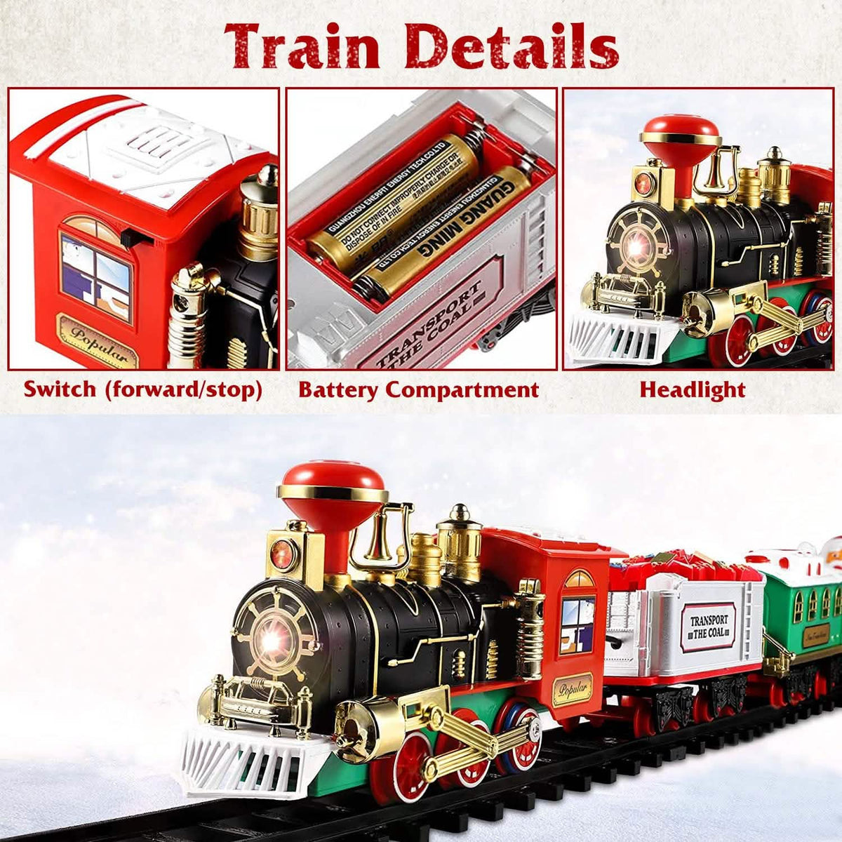 Electric Train Christmas Kid Toy Set - A-1 Thread Vault