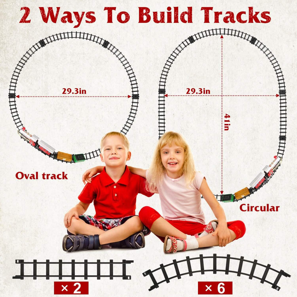 Electric Train Set Steam Locomotive Passenger Coach Coal with Sounds Light Railway - A-1 Thread Vault