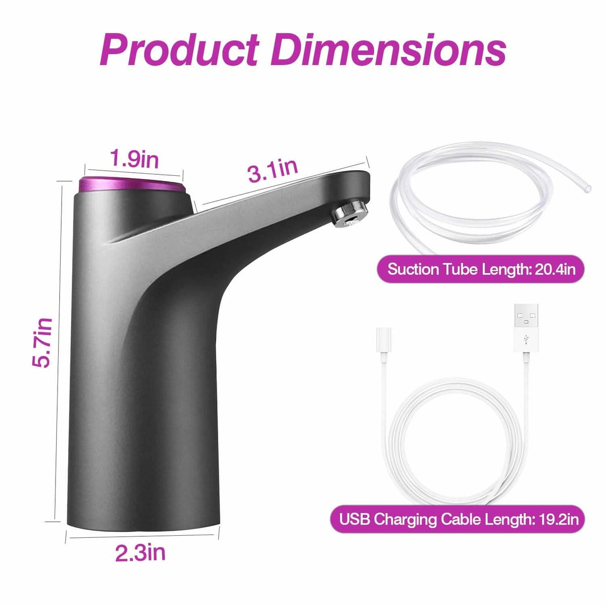 Electric Water Dispenser 40 Gallon USB Rechargeable - A-1 Thread Vault
