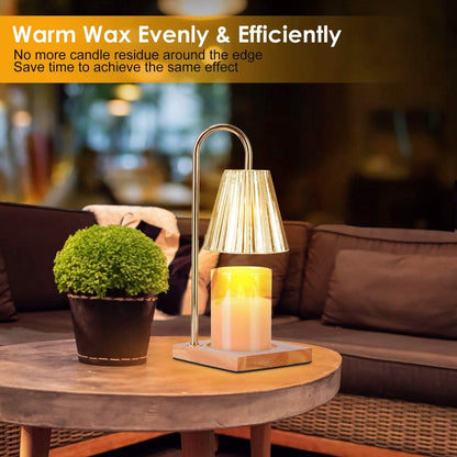 Electric Wax Melt Warmer Lamp Dimmable with 2 GU10 Bulbs 3-7in Adjustable Height 360º Rotatable - A-1 Thread Vault