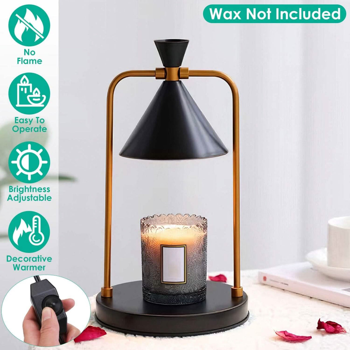 Electric Wax Melt Warmer Lamp Dimmable with 2 GU10 Bulbs - A-1 Thread Vault