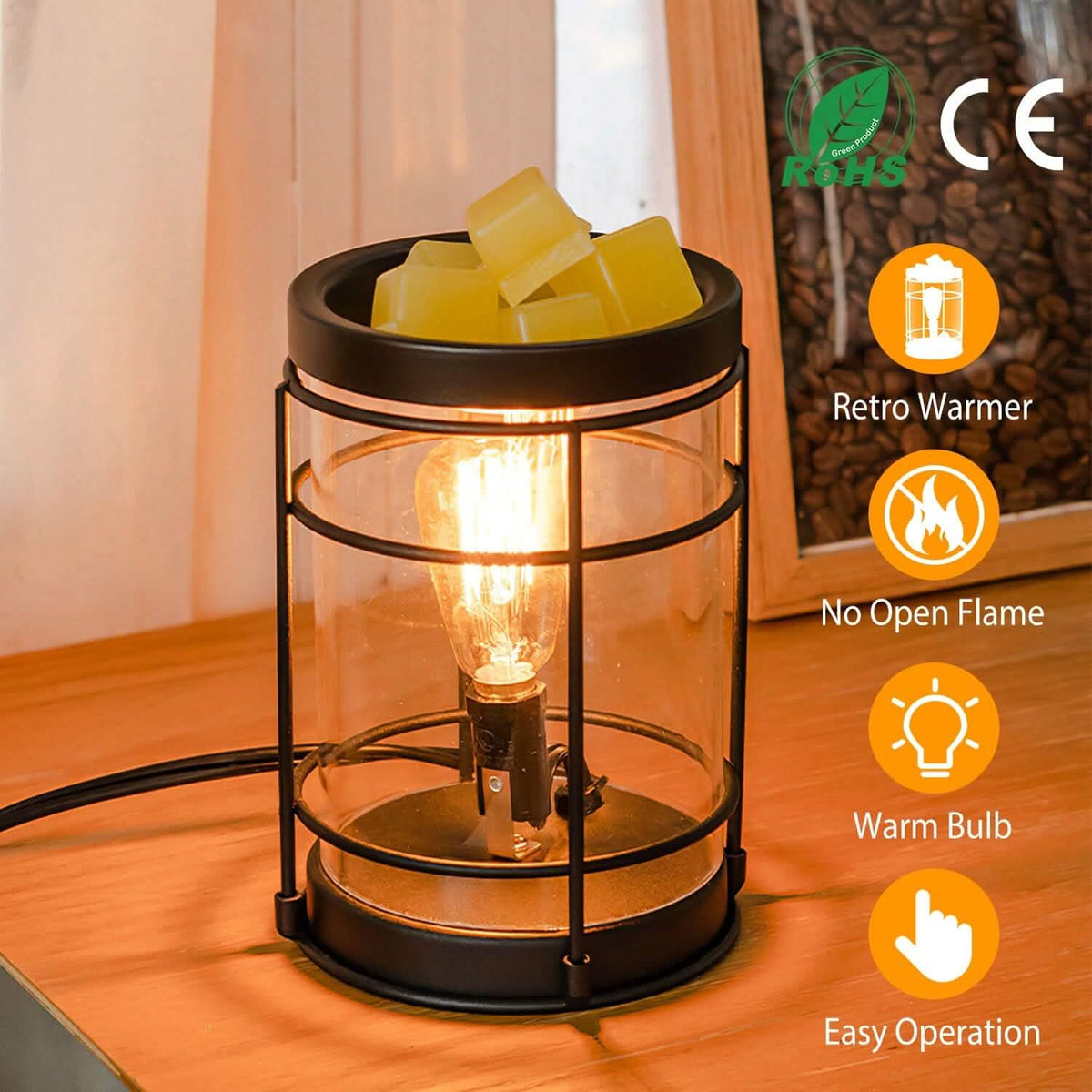 Electric Wax Melt Warmer Vintage Light Bulb - A-1 Thread Vault