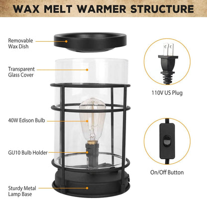 Electric Wax Melt Warmer Vintage Light Bulb - A-1 Thread Vault