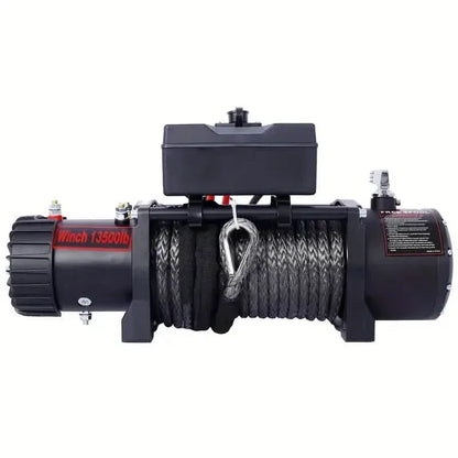 Electric Winch -12V DC Power for Towing Truck Off Road with Wireless Remote - A-1 Thread Vault