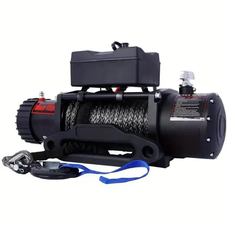 Electric Winch -12V DC Power for Towing Truck Off Road with Wireless Remote - A-1 Thread Vault