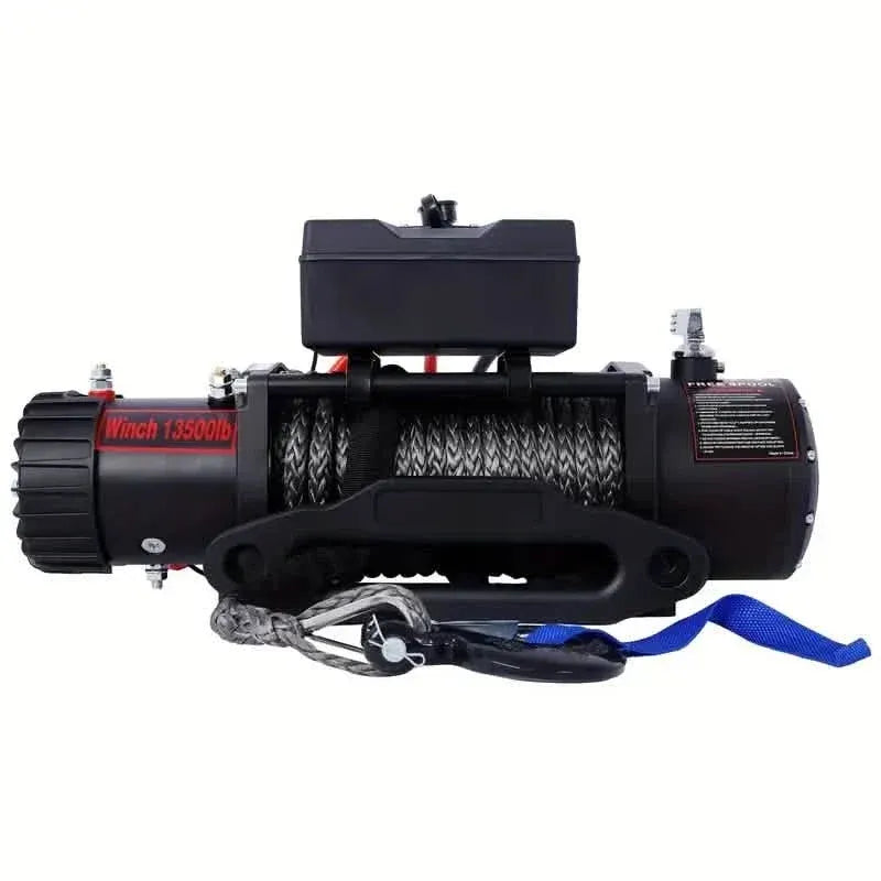 Electric Winch -12V DC Power for Towing Truck Off Road with Wireless Remote - A-1 Thread Vault