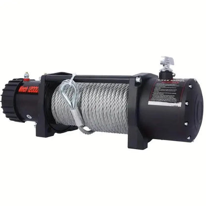 Electric Winch -12V DC Power for Towing Truck Off Road with Wireless Remote - A-1 Thread Vault