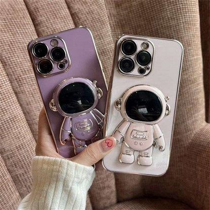Electroplated Astronaut Folding iPhone Case - A-1 Thread Vault