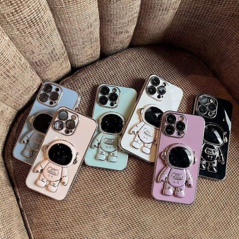 Electroplated Astronaut Folding iPhone Case - A-1 Thread Vault