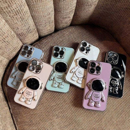 Electroplated Astronaut Folding iPhone Case - A-1 Thread Vault