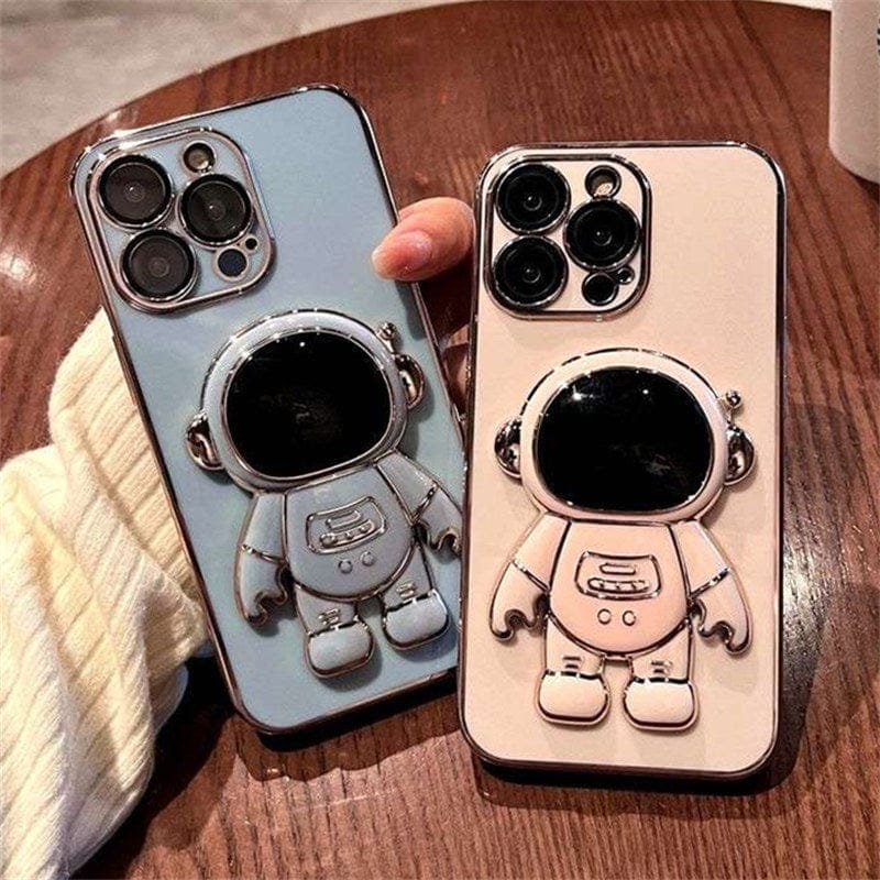 Electroplated Astronaut Folding iPhone Case - A-1 Thread Vault