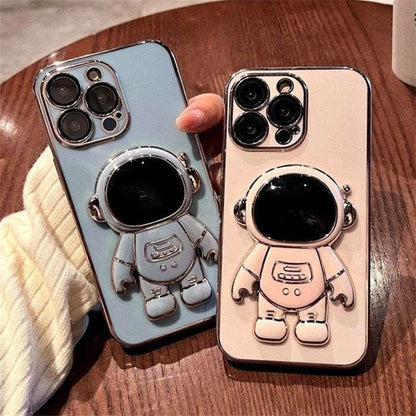 Electroplated Astronaut Folding iPhone Case - A-1 Thread Vault
