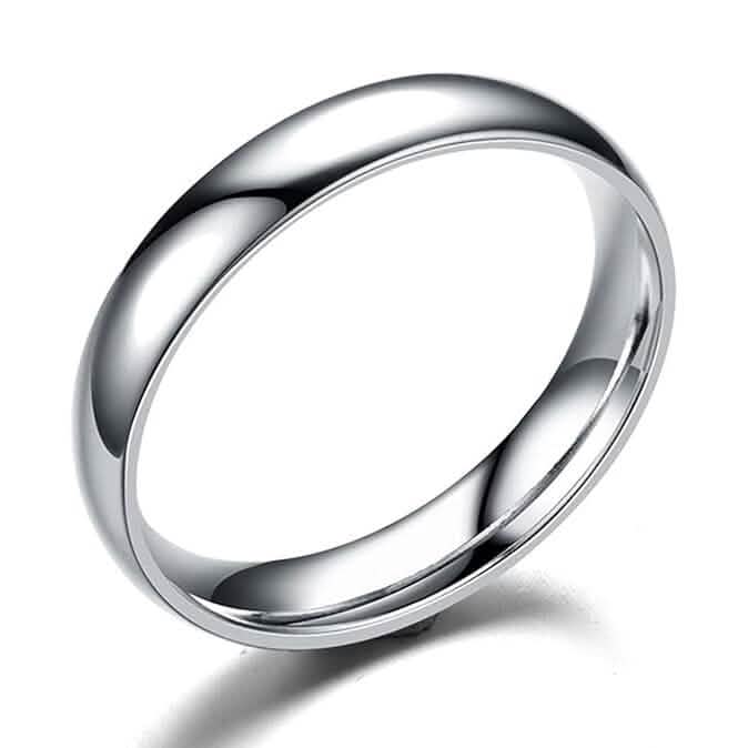 Elegant and Charming S925 Silver Wedding Band Ring - A-1 Thread Vault