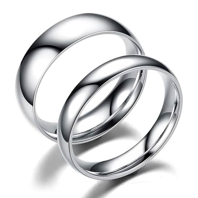 Elegant and Charming S925 Silver Wedding Band Ring - A-1 Thread Vault