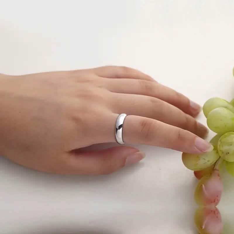 Elegant and Charming S925 Silver Wedding Band Ring - A-1 Thread Vault