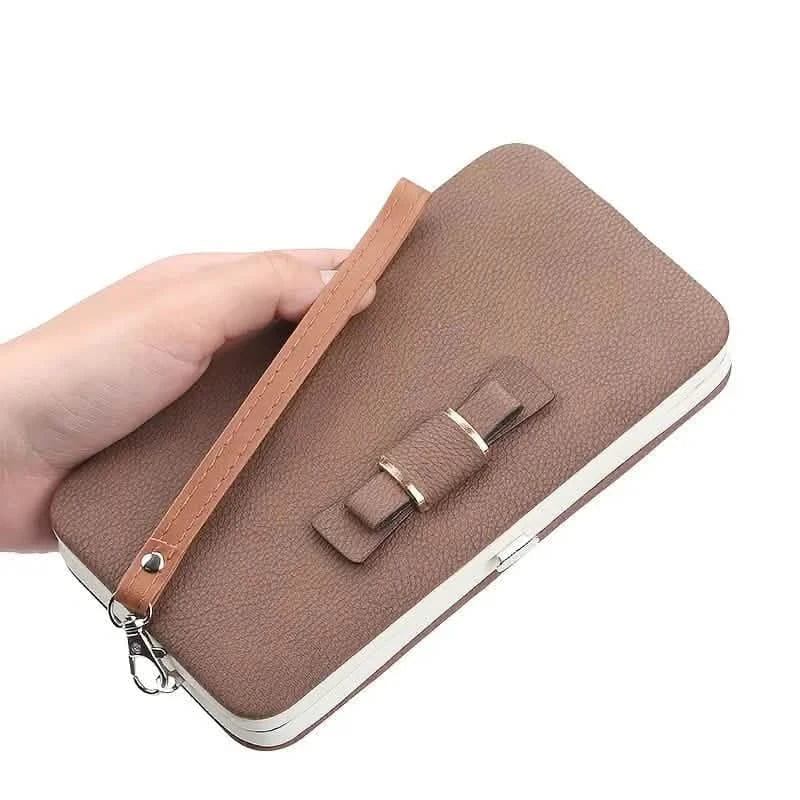 Elegant Bow Decor Phone Wallet - A-1 Thread Vault