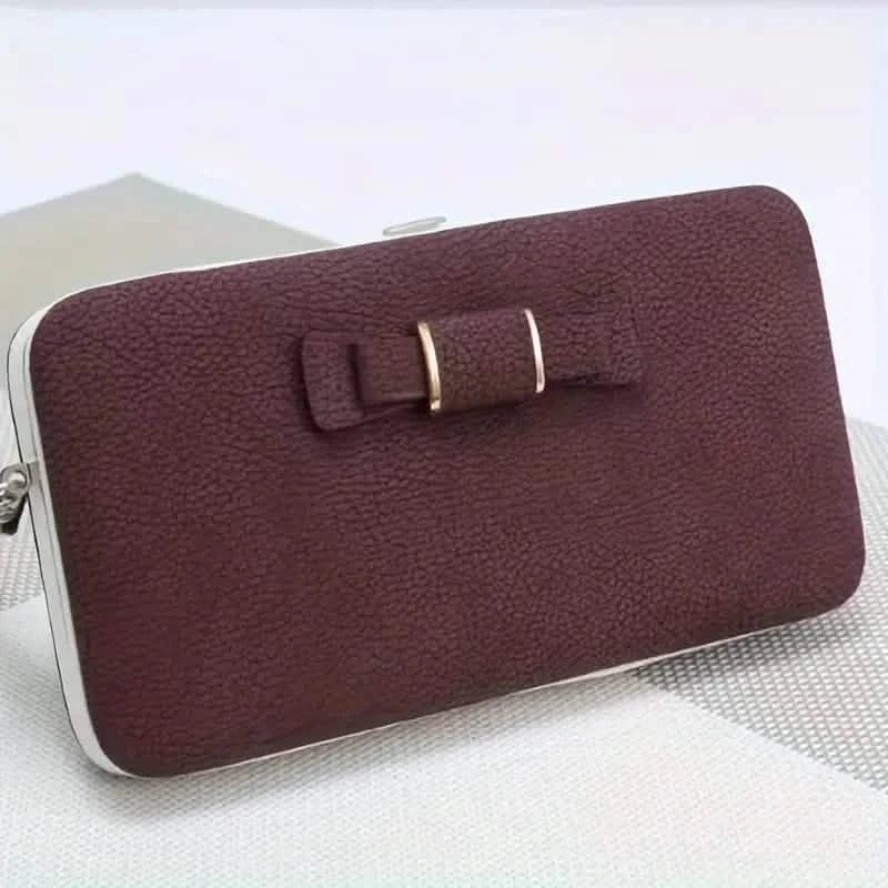 Elegant Bow Decor Phone Wallet - A-1 Thread Vault
