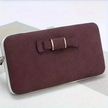 Elegant Bow Decor Phone Wallet - A-1 Thread Vault
