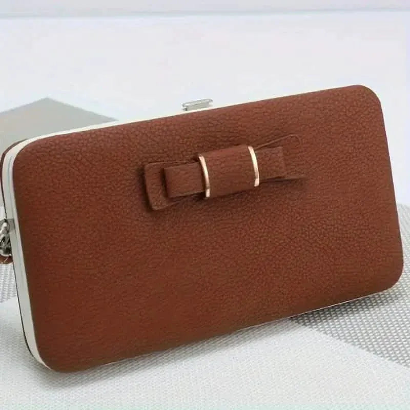 Elegant Bow Decor Phone Wallet - A-1 Thread Vault