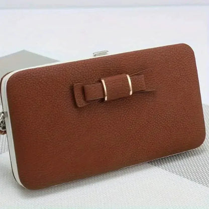 Elegant Bow Decor Phone Wallet - A-1 Thread Vault