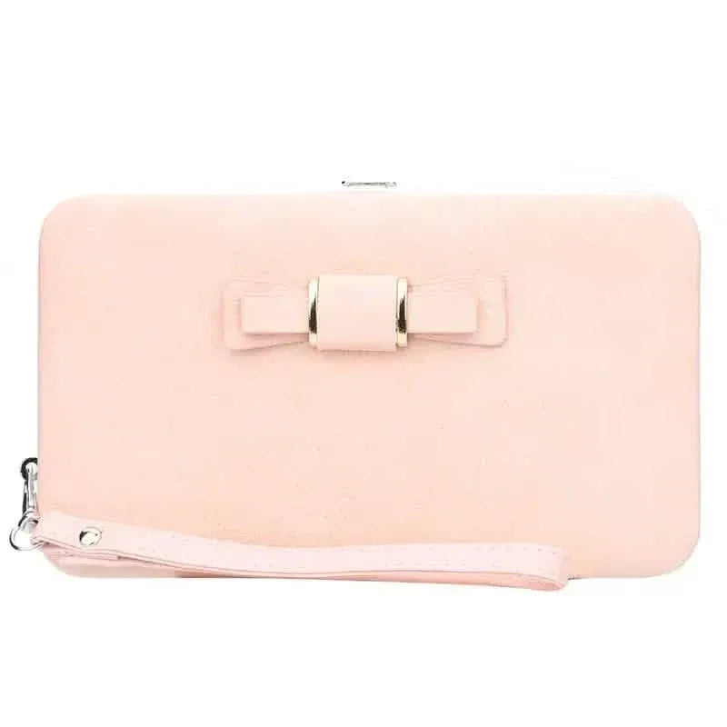 Elegant Bow Decor Phone Wallet - A-1 Thread Vault