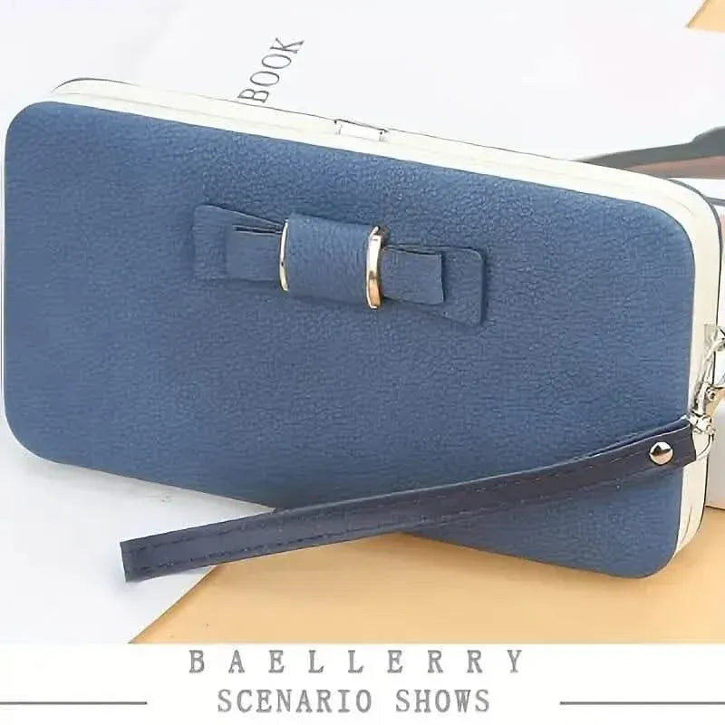 Elegant Bow Decor Phone Wallet - A-1 Thread Vault