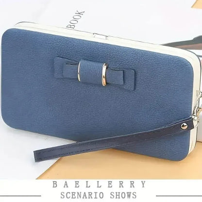 Elegant Bow Decor Phone Wallet - A-1 Thread Vault