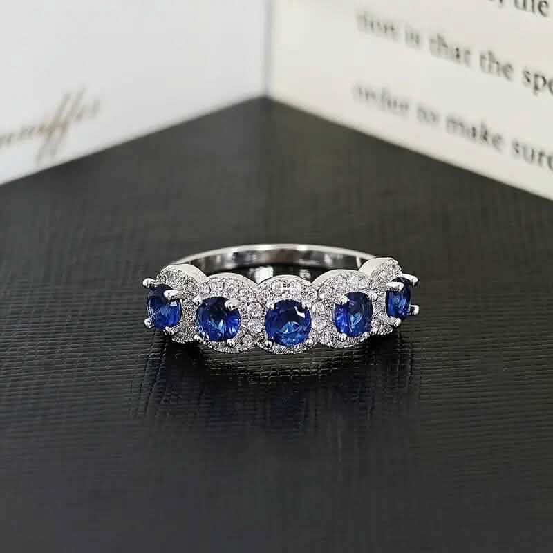 Elegant Copper Ring with Synthetic Cubic Zirconia - A-1 Thread Vault