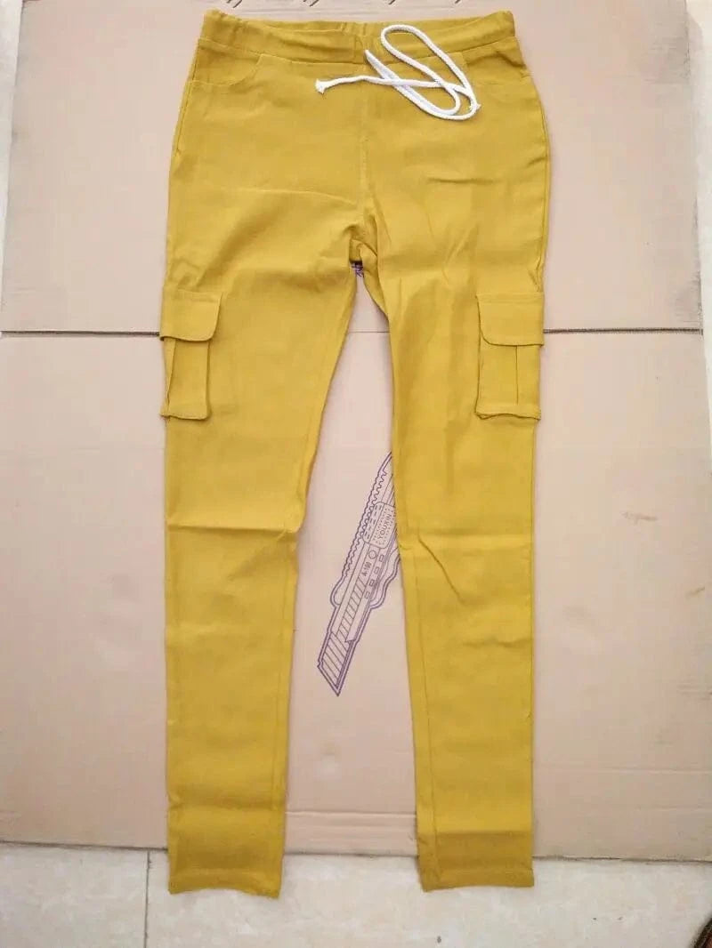 Elegant Elastic Women Pants Oversize Drawstring Long Pencil Pants - A-1 Thread Vault