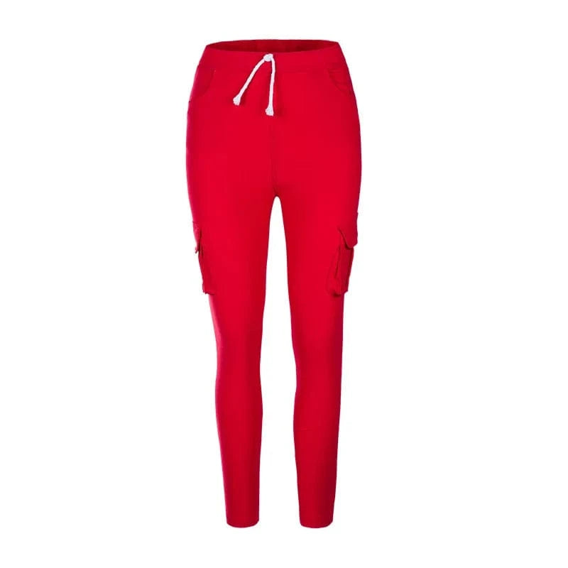 Elegant Elastic Women Pants Oversize Drawstring Long Pencil Pants - A-1 Thread Vault